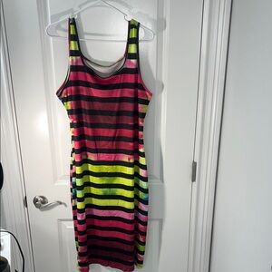 Women’s Multicolor Midi sleeveless Dress
